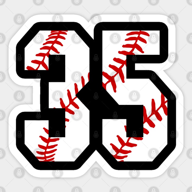 Baseball Number 35 35 Baseball Shirt Jersey Favorite Player